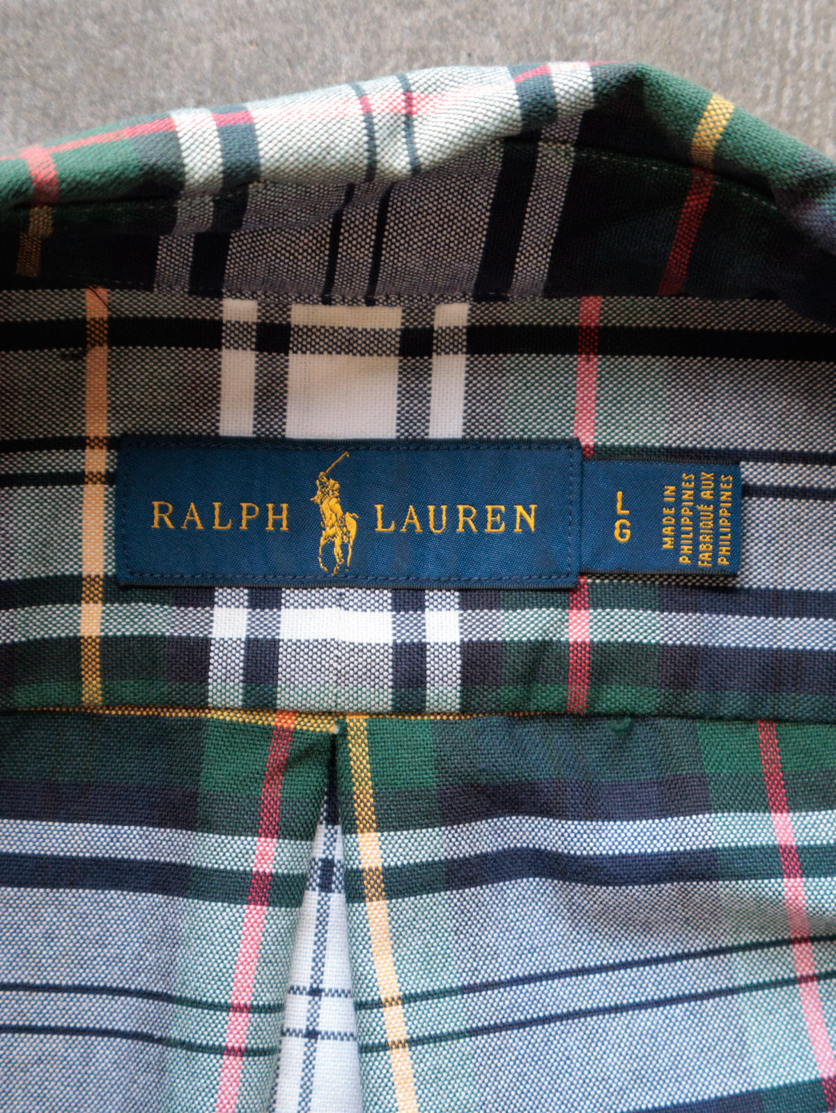 Vintage 00s Green Plaid Ralph Lauren Shirt (L)