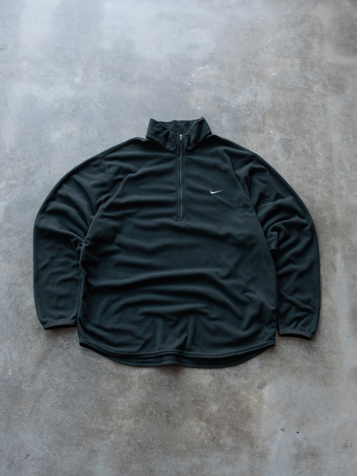 Vintage 00s Black Nike Fleece Quarter Zip (M)