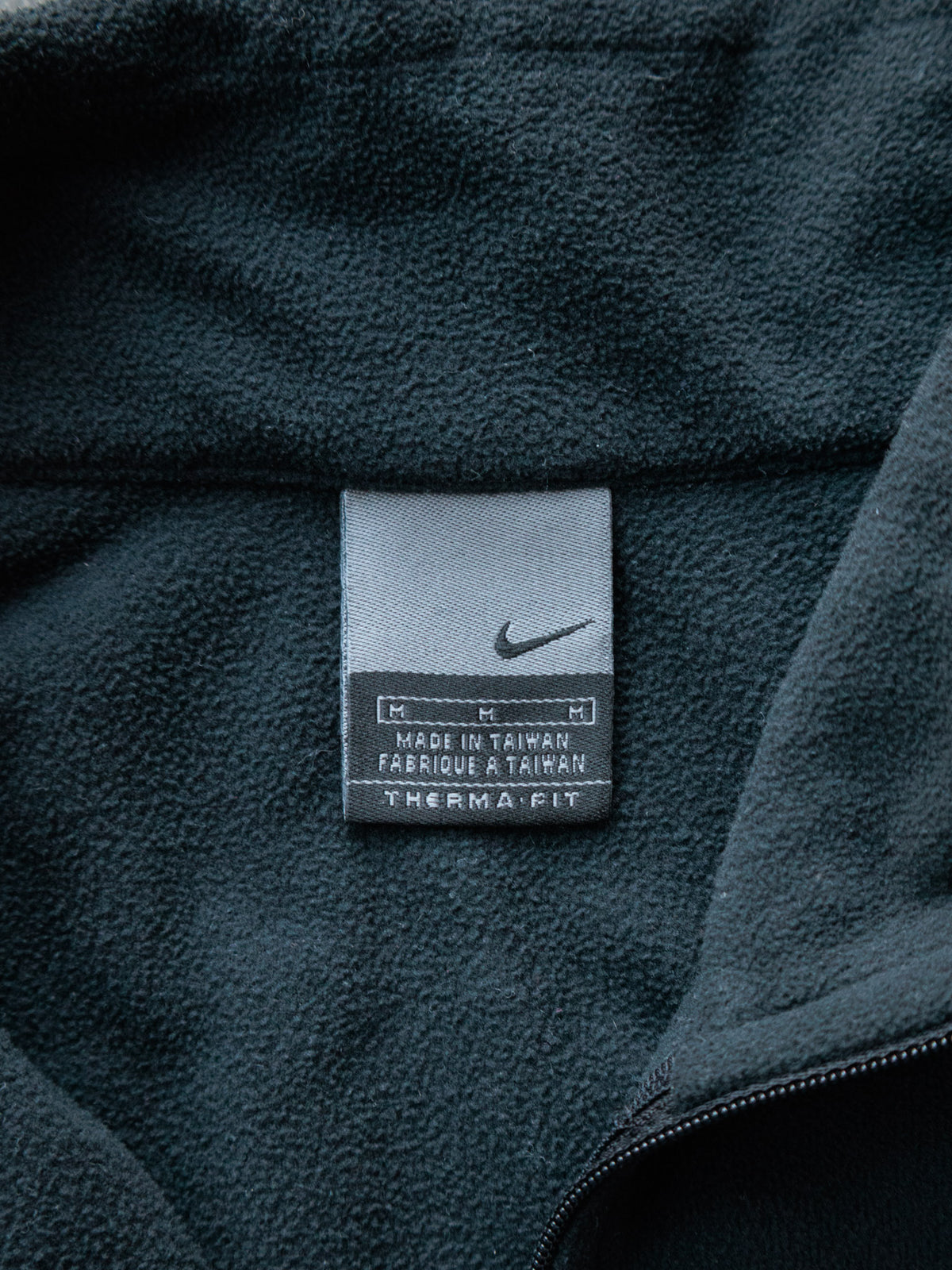 Vintage 00s Black Nike Fleece Quarter Zip (M)