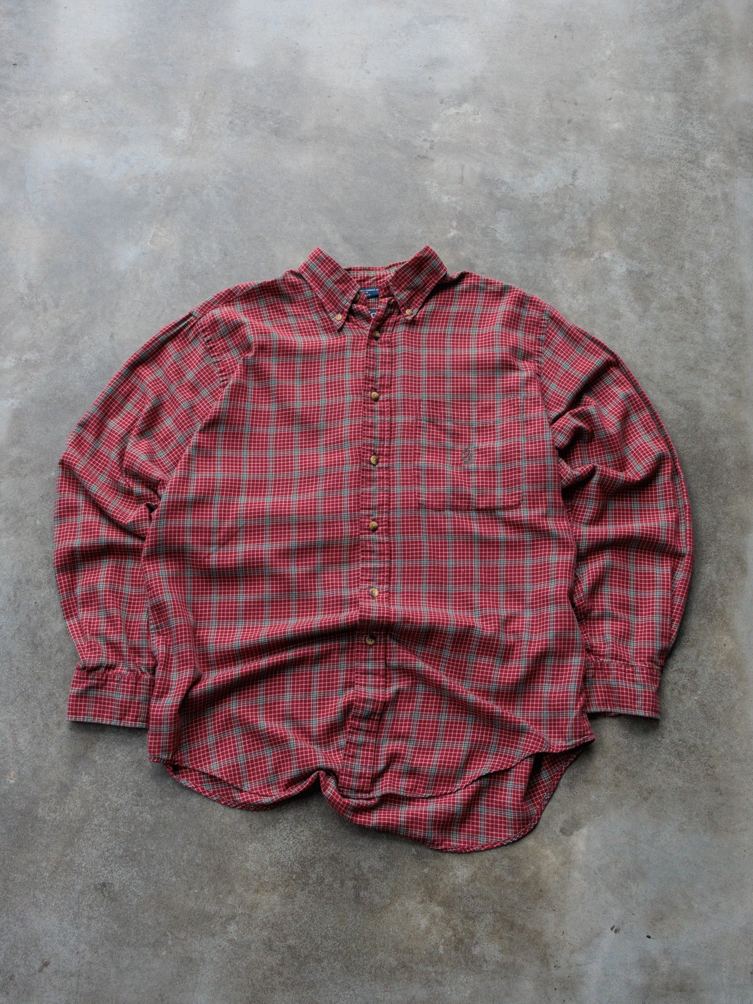 Vintage 00s Red Nautica Shirt (M)