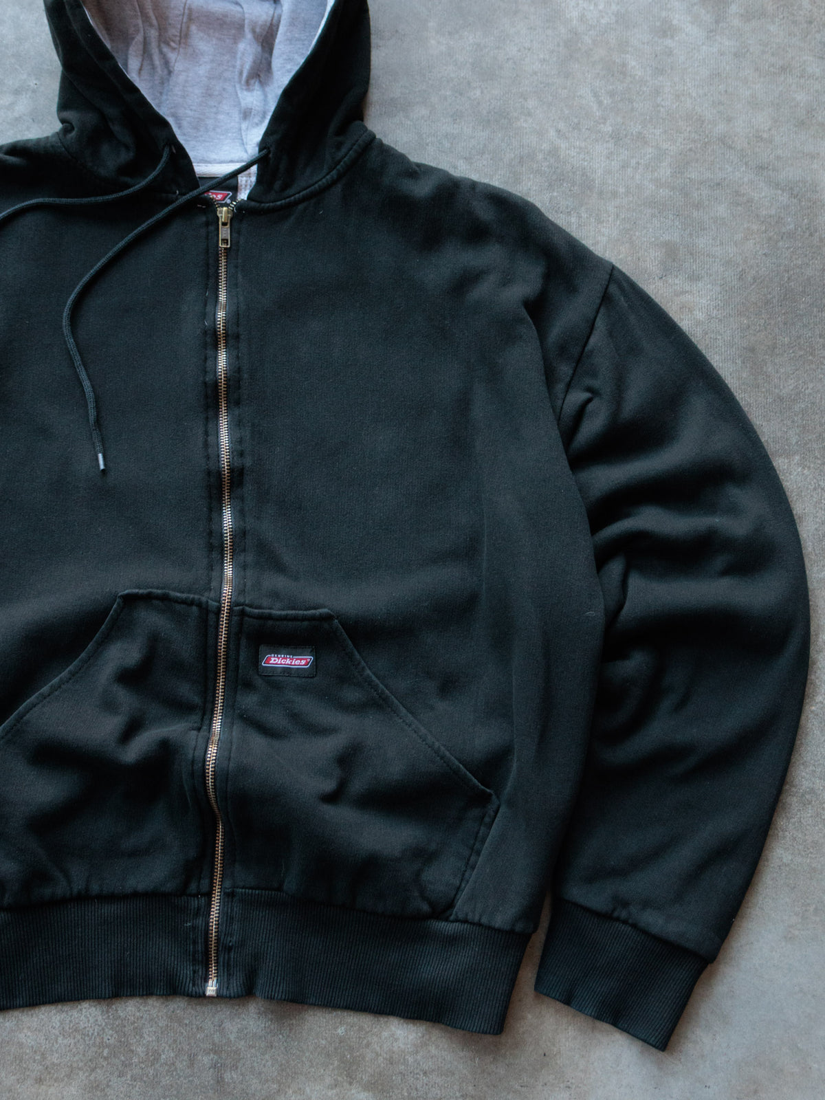 Vintage Black Dickies Full Zip Hoodie (-)