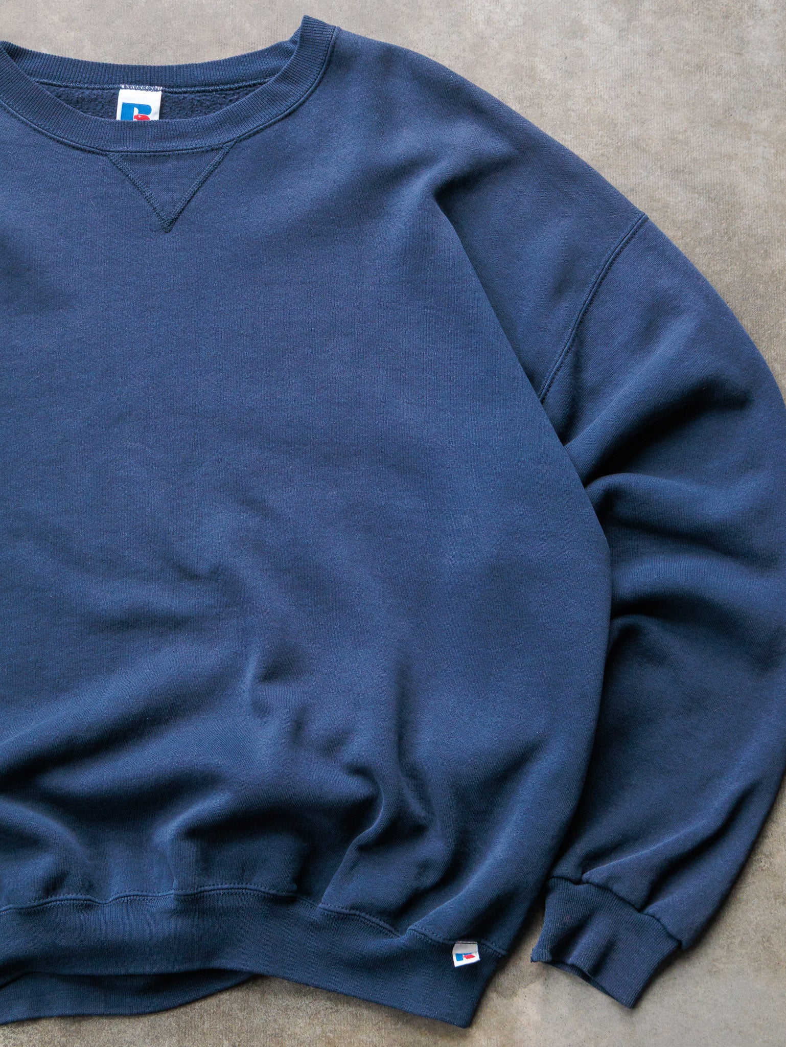Vintage 90s Navy Russell Athletic Sweatshirt (2XL)