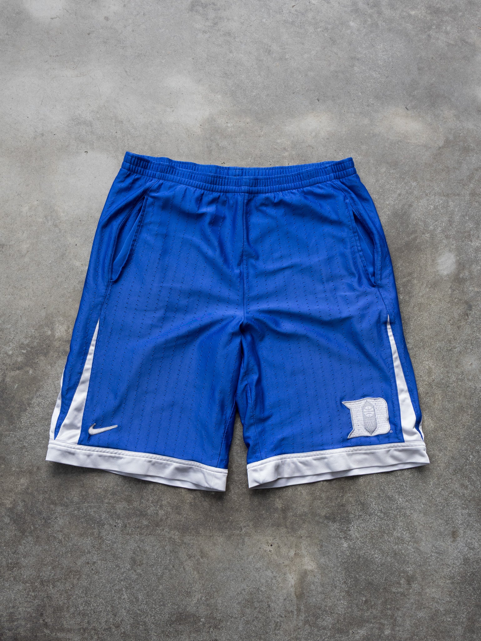 Vintage Blue Nike Duke Basketball Shorts (M)