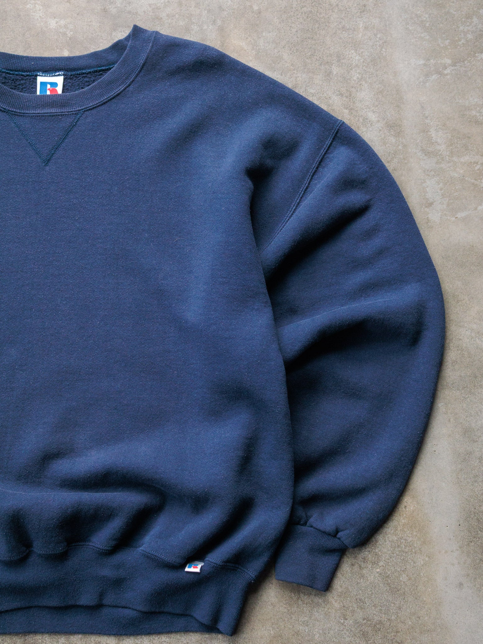Vintage 90s Navy Russell Athletic Sweatshirt (2XL)