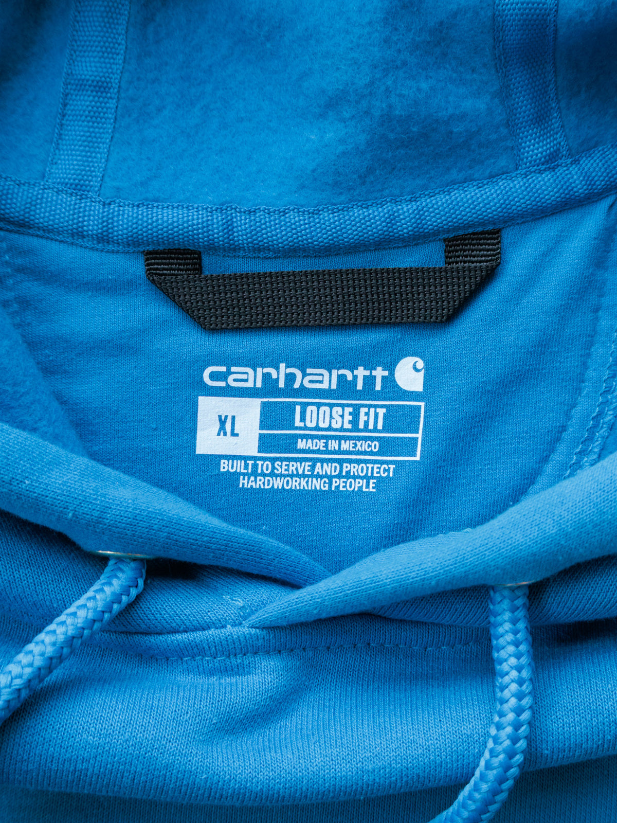 Vintage Blue Carhartt Hoodie (XL)