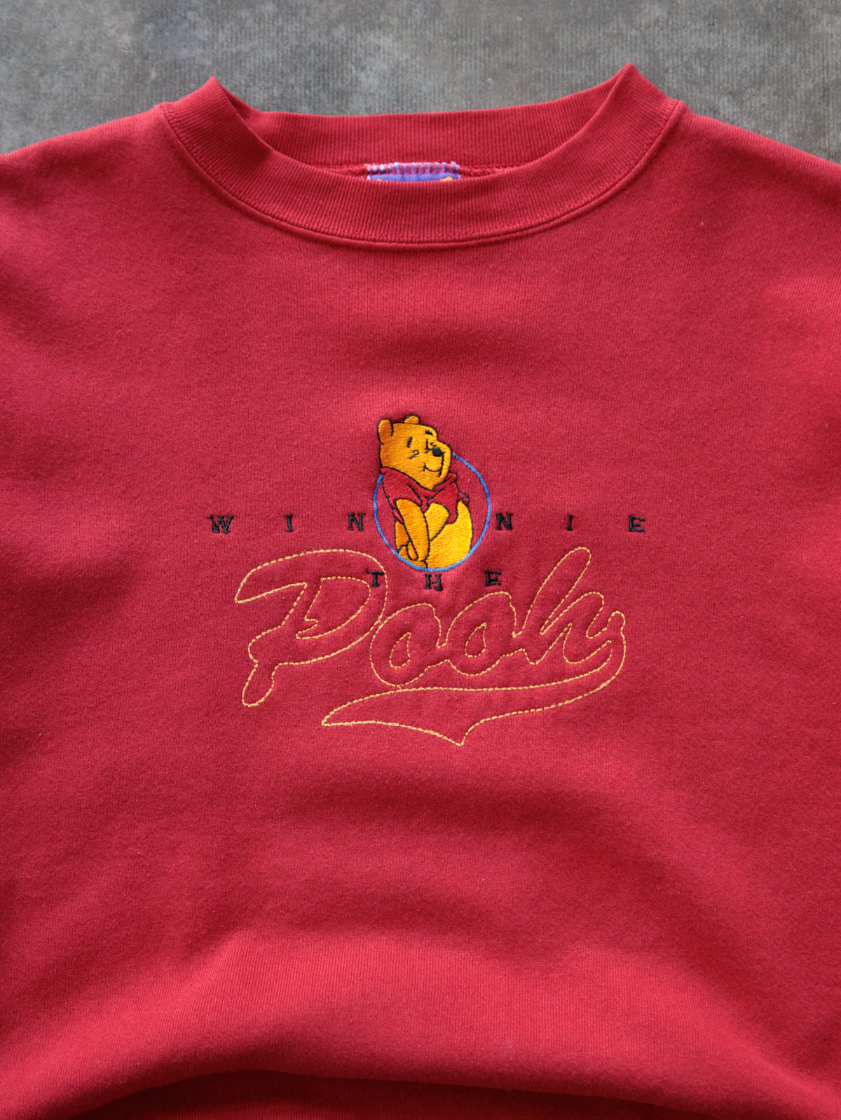 Vintage 90s Red Winnie The Pooh Sweatshirt (L)