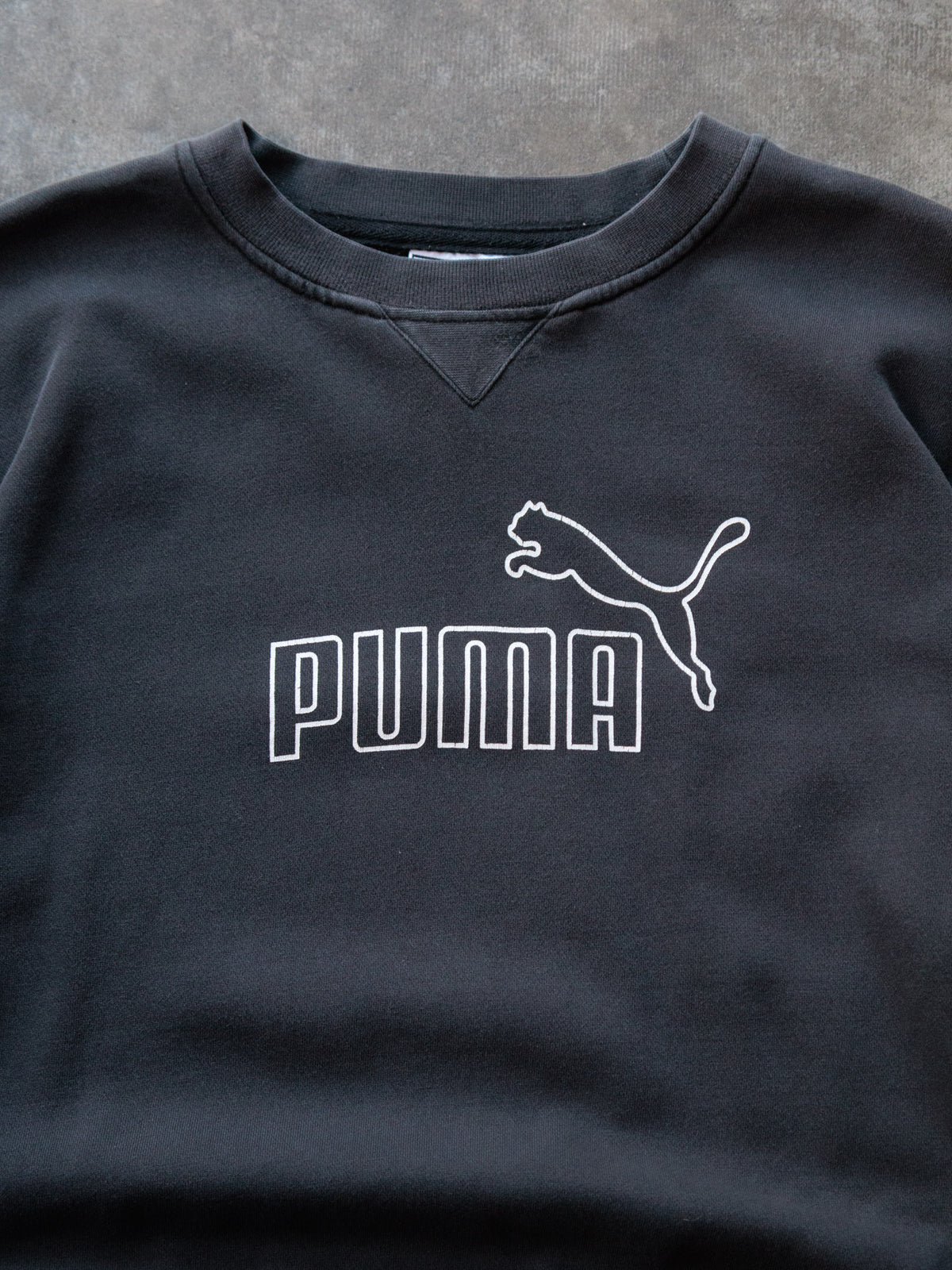 Vintage Black Puma Sweatshirt (M)