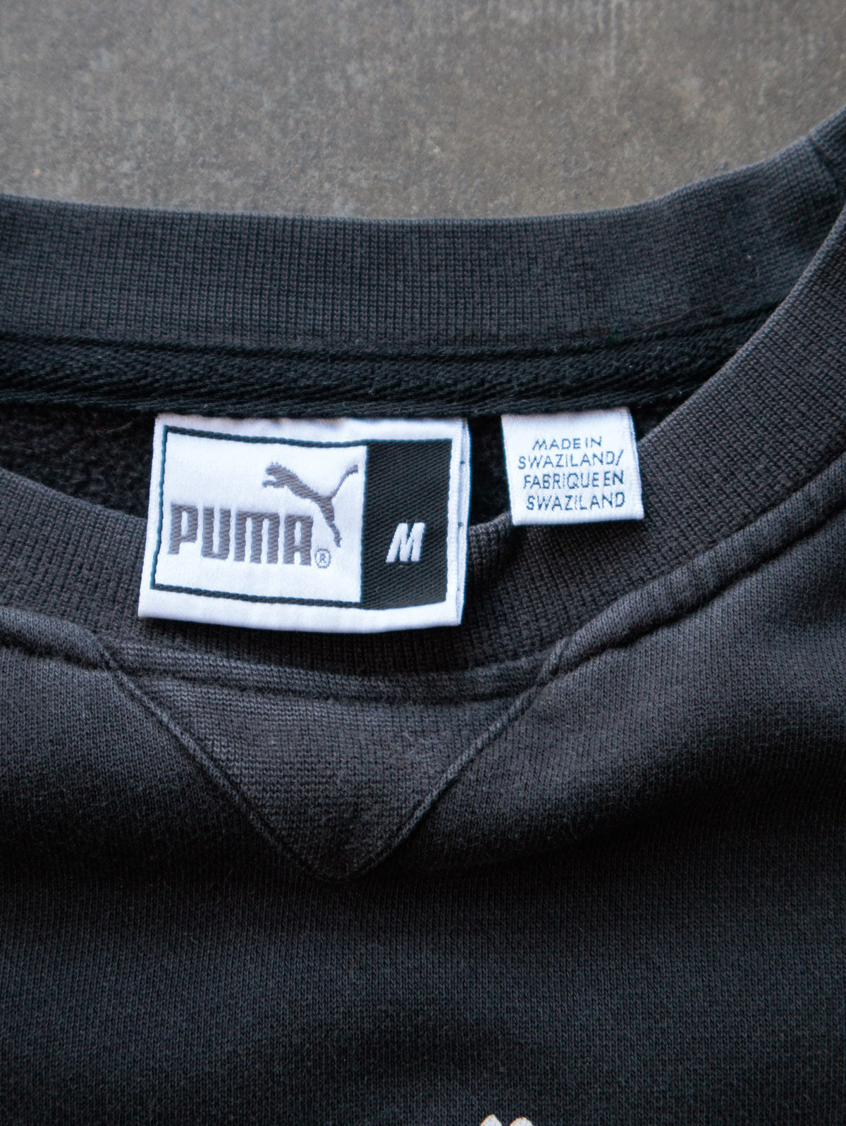 Vintage Black Puma Sweatshirt (M)