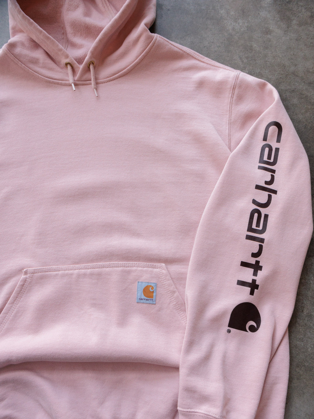 Vintage Pink Carhartt Hoodie (L)