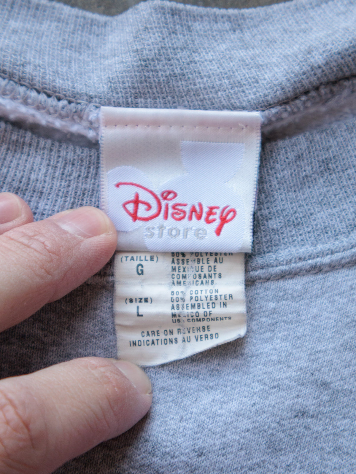 Vintage Grey Disney Mickey Mouse Club Sweatshirt (L)