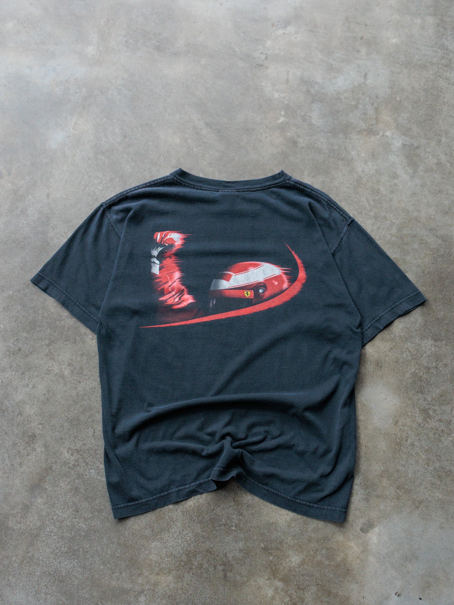 Vintage 00s Black Ferrari Fromula 1 Tee (M)