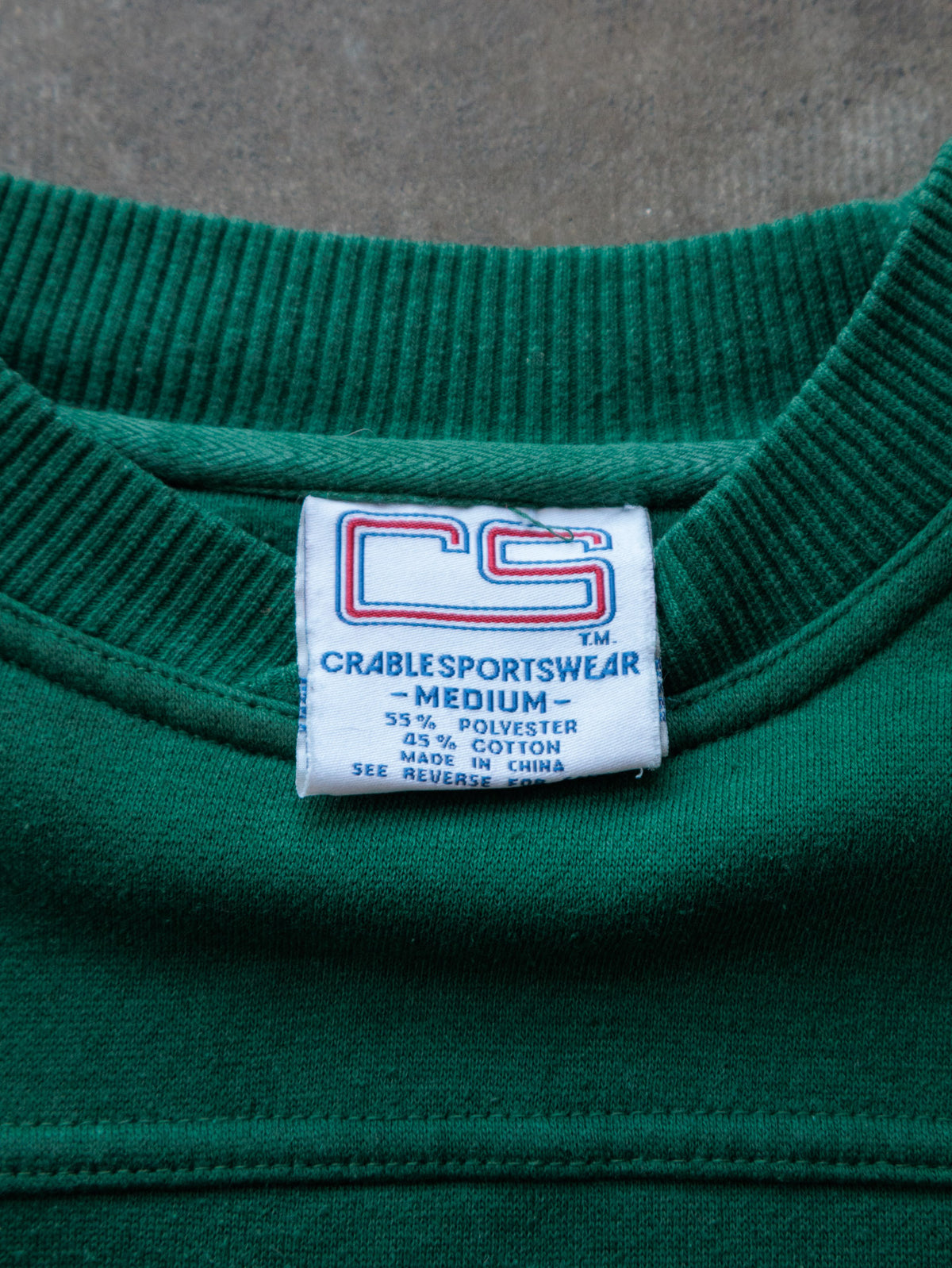 Vintage 90s Green Notre Dame Fighting Irish Sweatshirt (M)