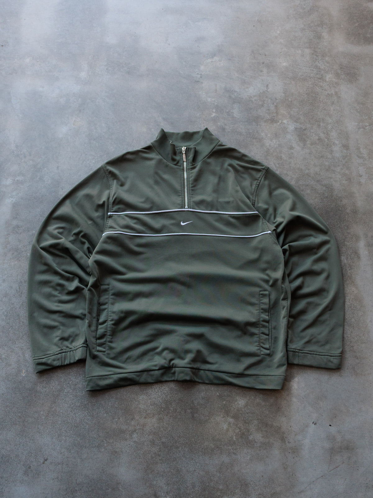 Vintage 00s Green Nike Track Jacket (M)