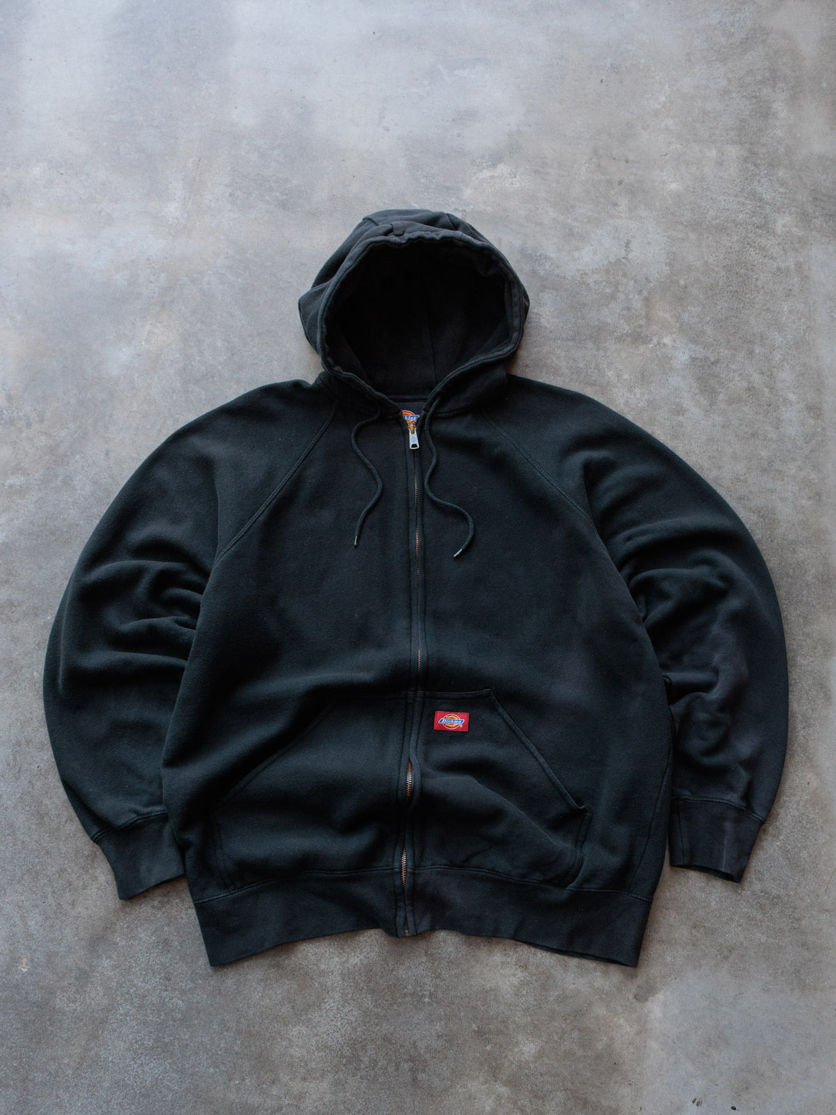 Vintage Black Dickies Full Zip Hoodie (L)
