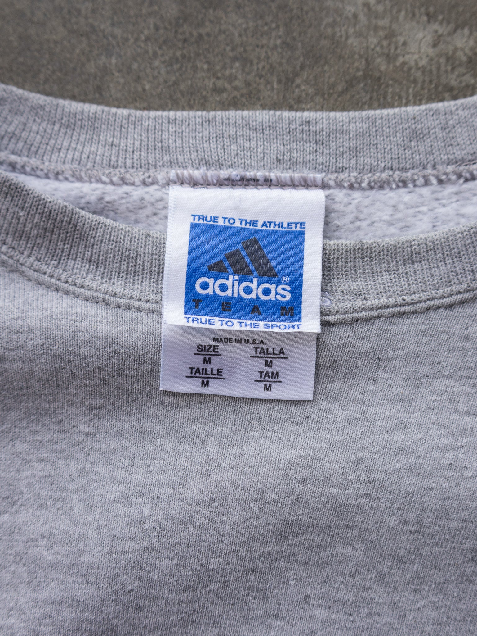 Vintage 90s Grey Adidas Sweatshirt (M)