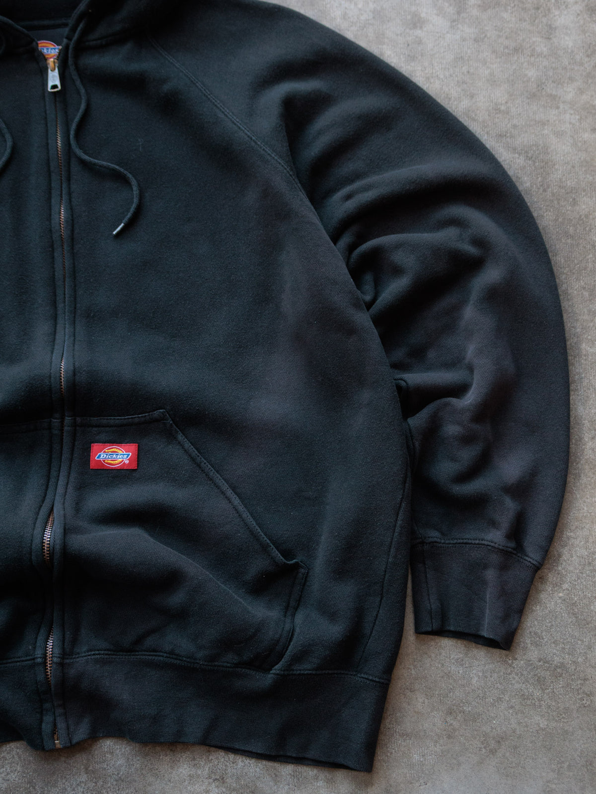 Vintage Black Dickies Full Zip Hoodie (L)