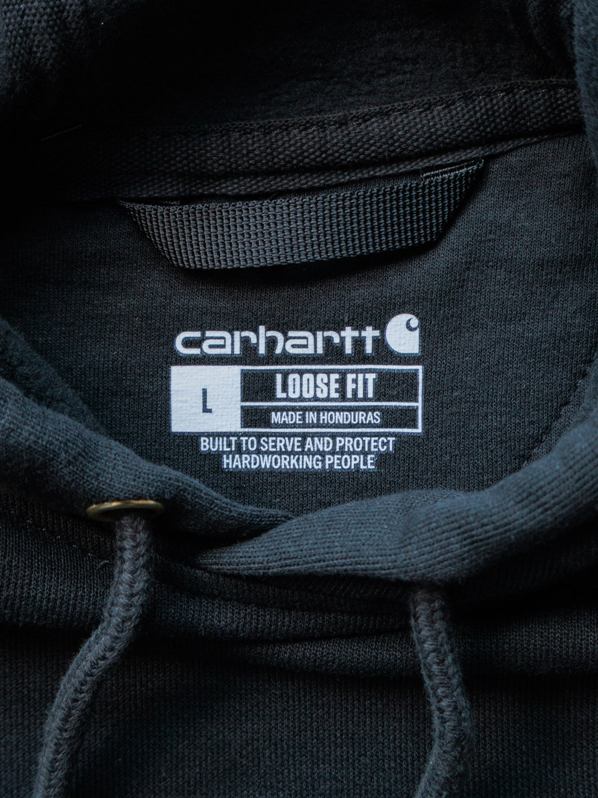 Vintage Black Carhartt Hoodie (L)