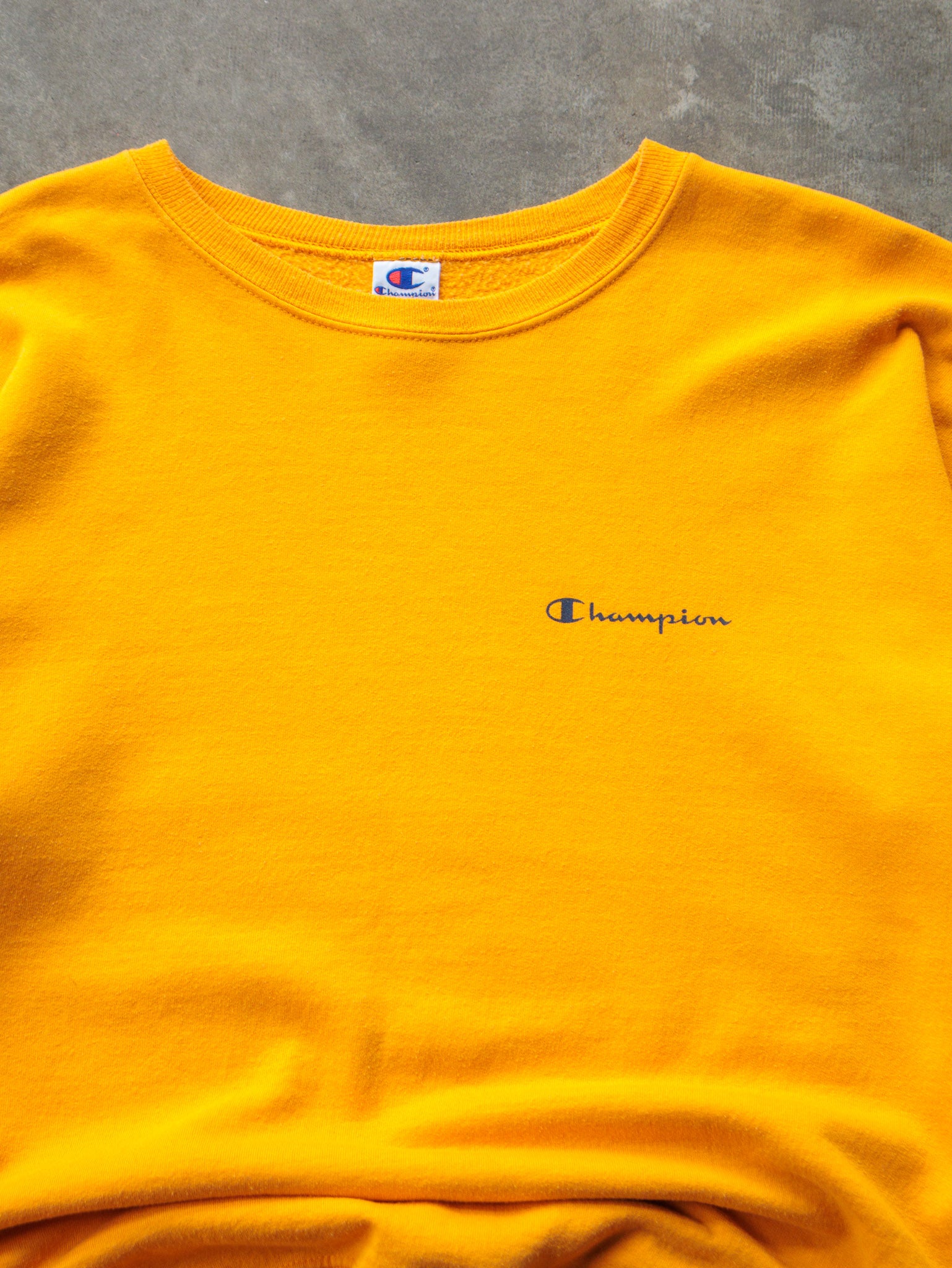 Vintage 90s Yellow Champion Sweatshirt (XL)