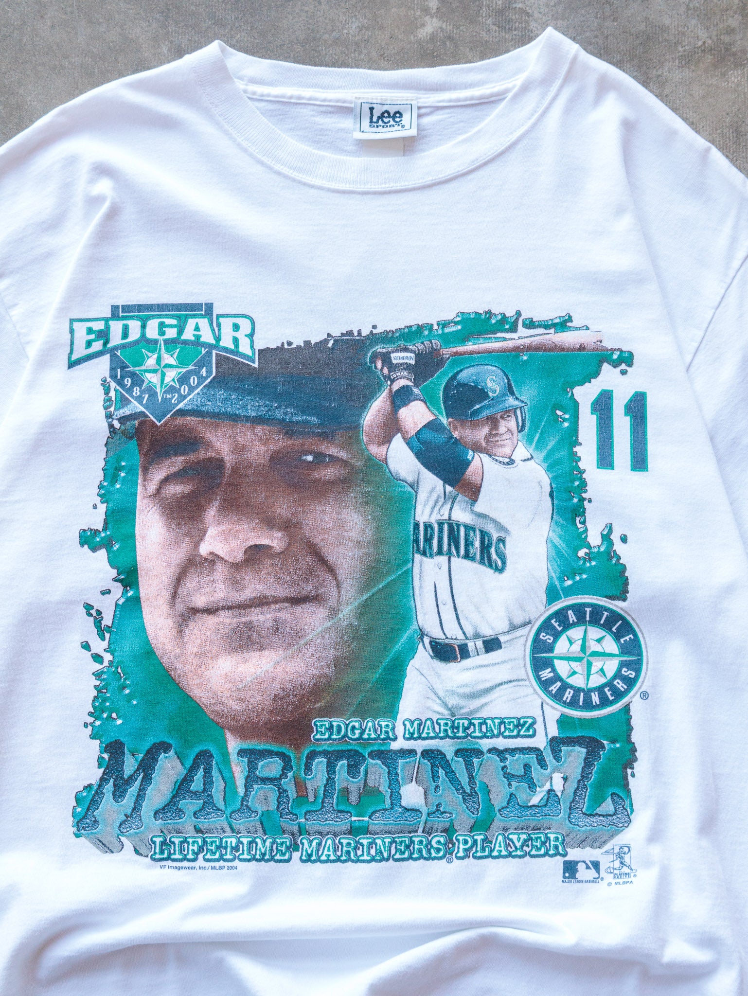 Vintage 2004 Seattle Mariners Edgar Martinez Tee (M)