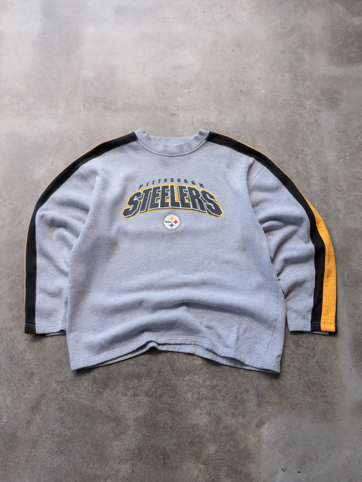 Vintage Grey Pittsburgh Steelers Sweatshirt (XL)