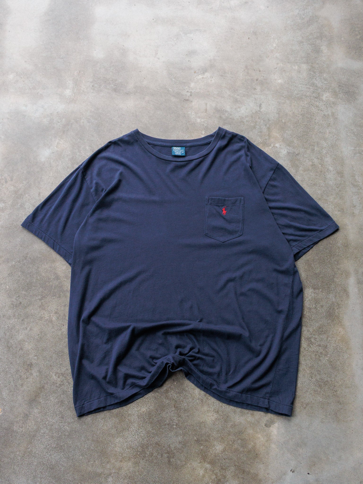 Vintage 90s Navy Polo Ralph Lauren Tee (XL)