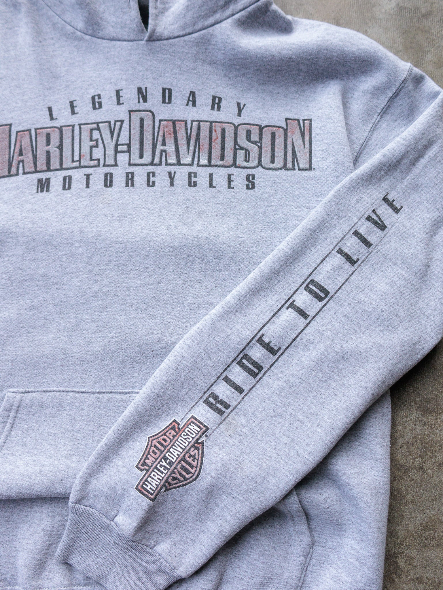 Vintage 2011 Grey Harley-Davidson Essex Vermont Hoodie (M)
