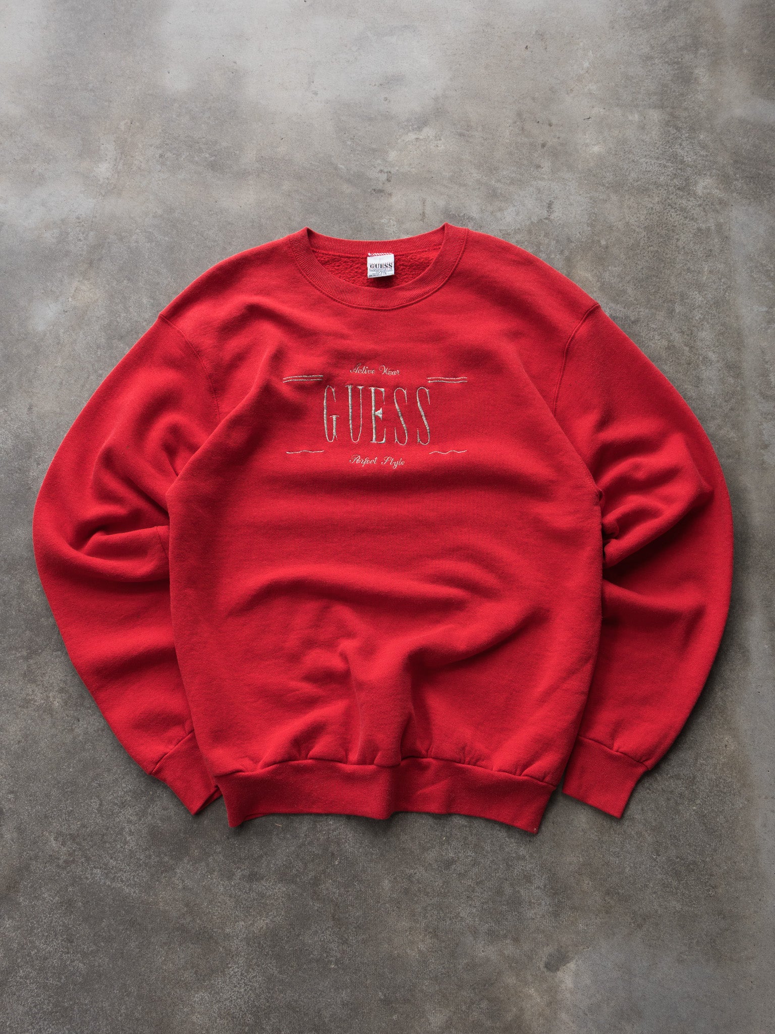 Vintage 90s Red Guess by Georges Marciano Sweatshirt (M)