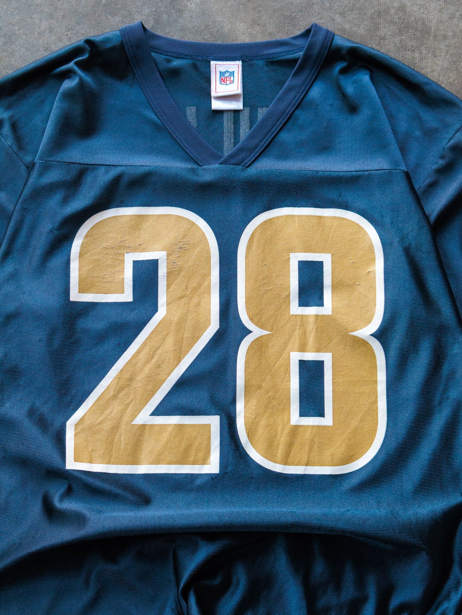 Vintage 00s Blue St. Louis Rams Marshall Faulk NFL Jersey (M)