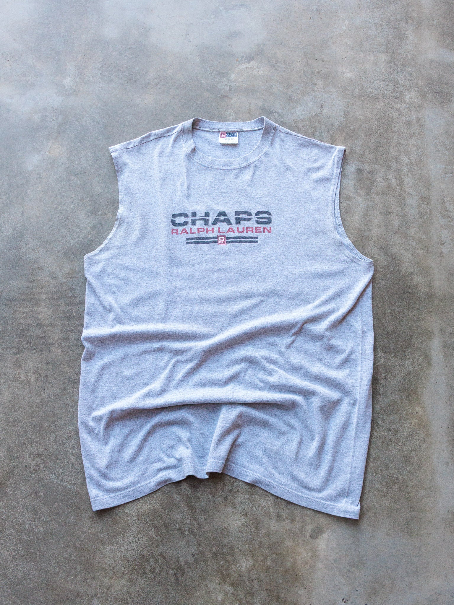 Vintage 90s Grey Chaps Ralph Lauren Tank (XL)