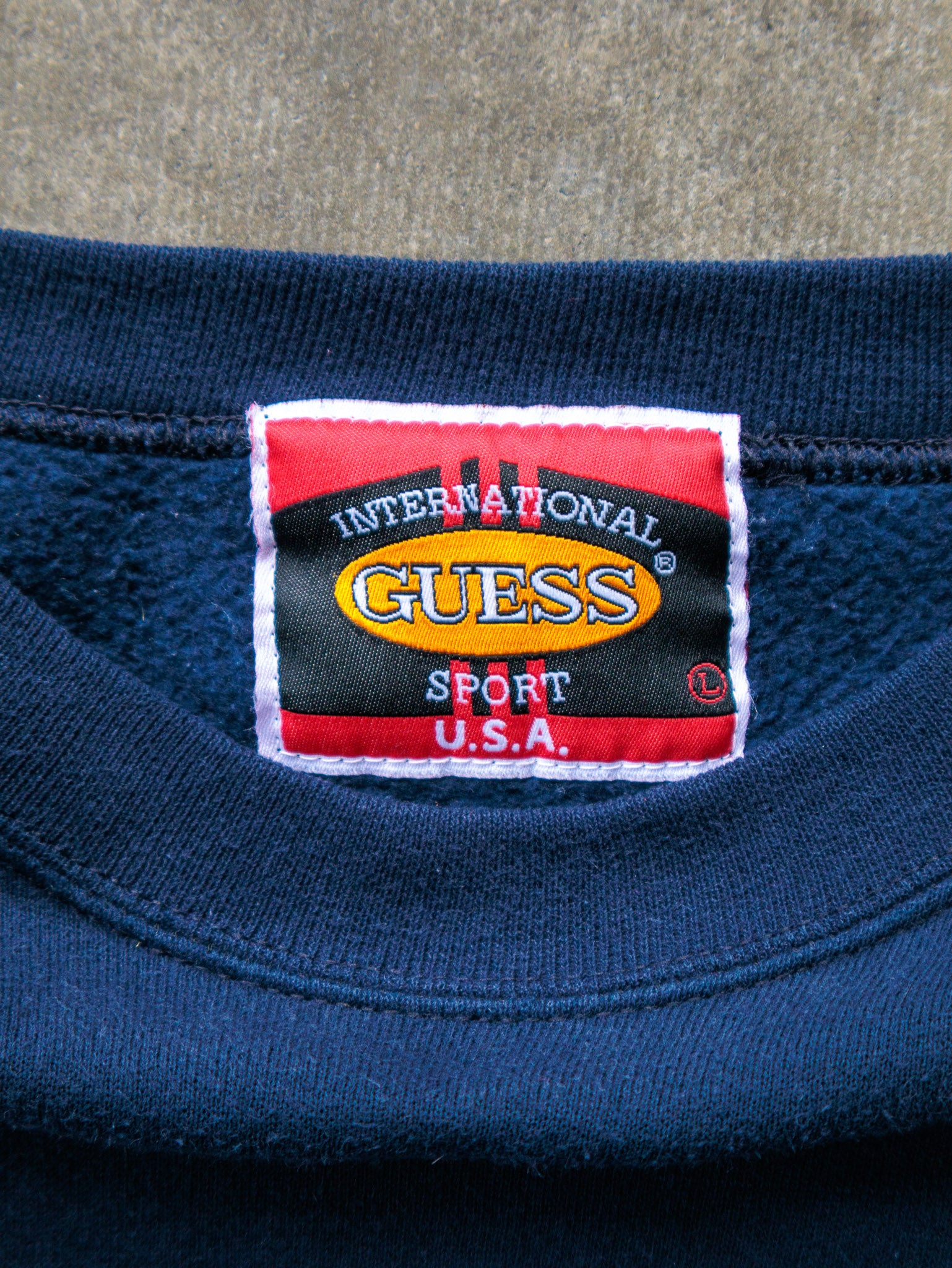 Vintage 90s Navy Guess Sport Sweatshirt (L)
