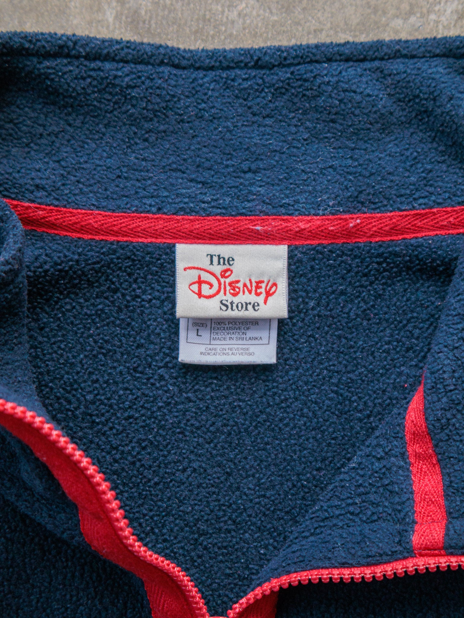 Vintage 90s Winnie the Pooh Quarter Zip Fleece Sweatshirt (L)