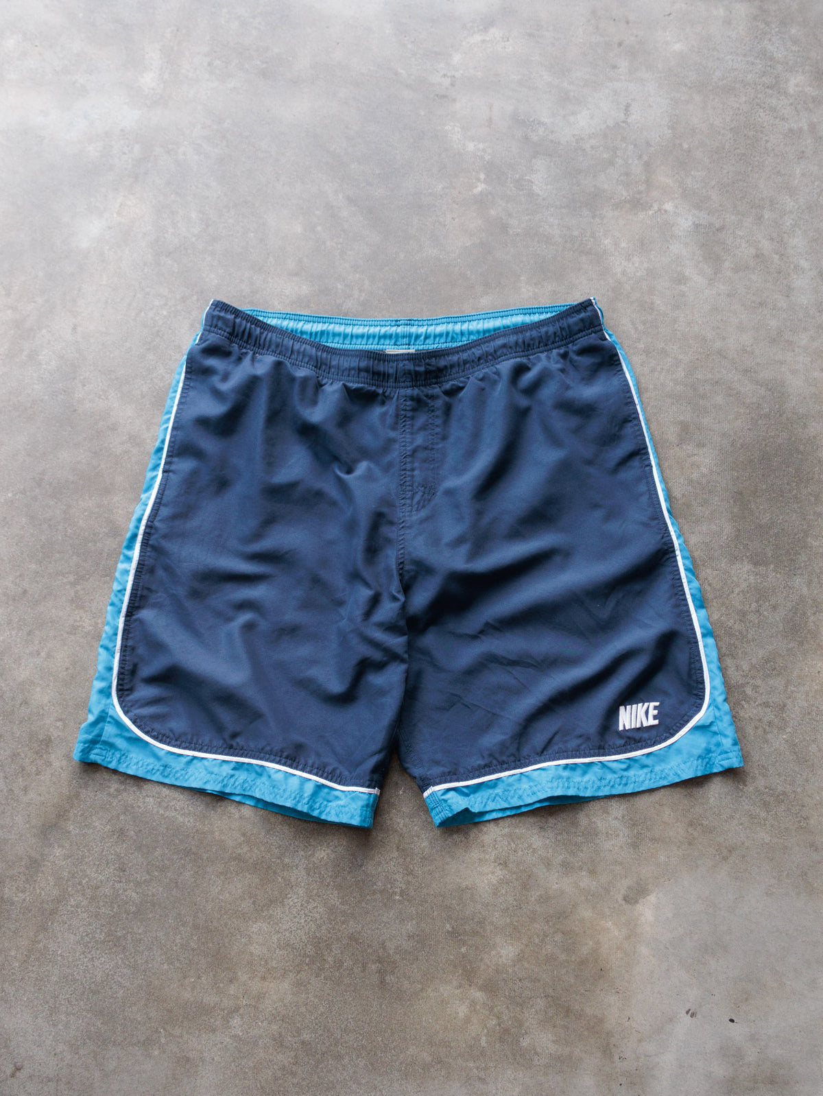 Vintage Navy Nike Swim Shorts (XL)