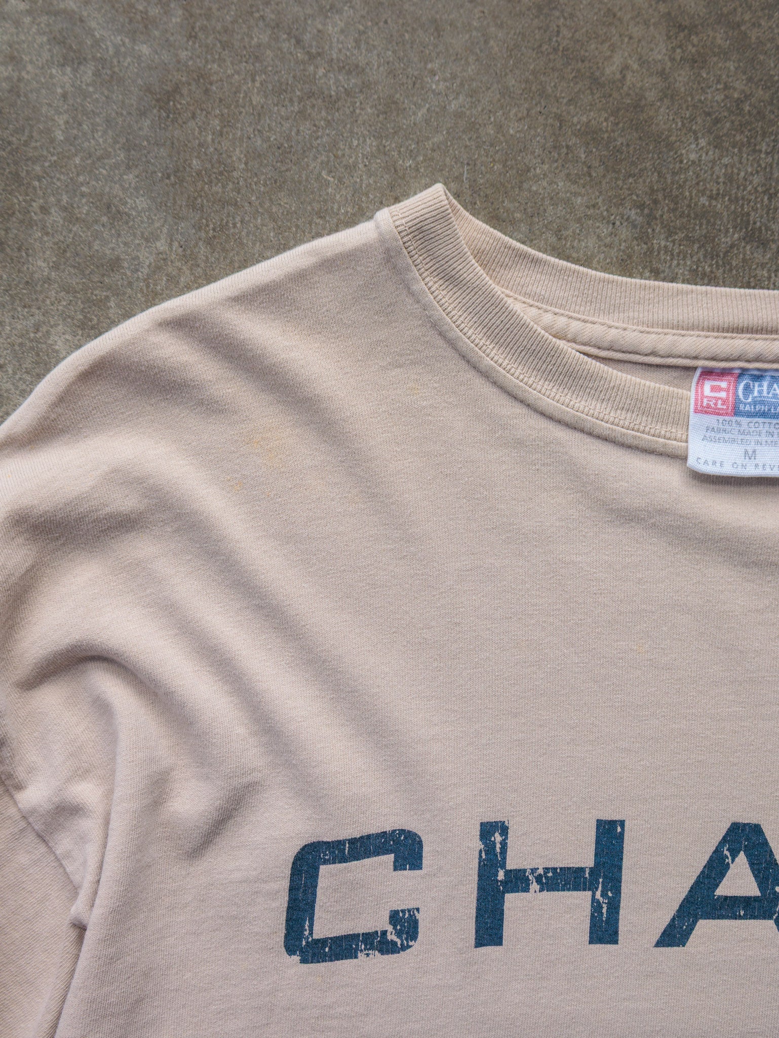 Vintage 90s Beige Chaps Ralph Lauren Long Sleeve (M)