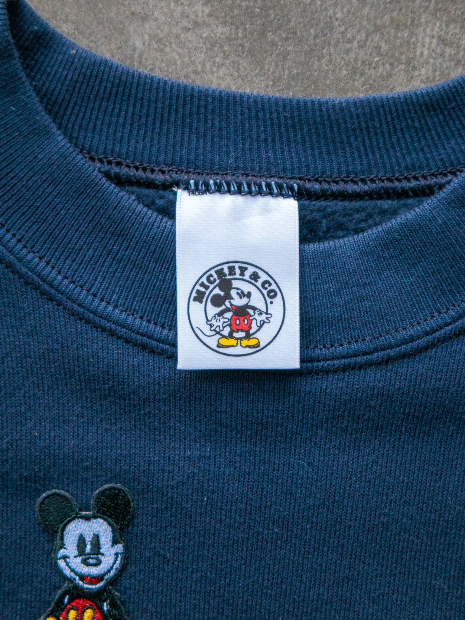 Vintage 90s Navy Mickey Mouse Sweatshirt (XL)