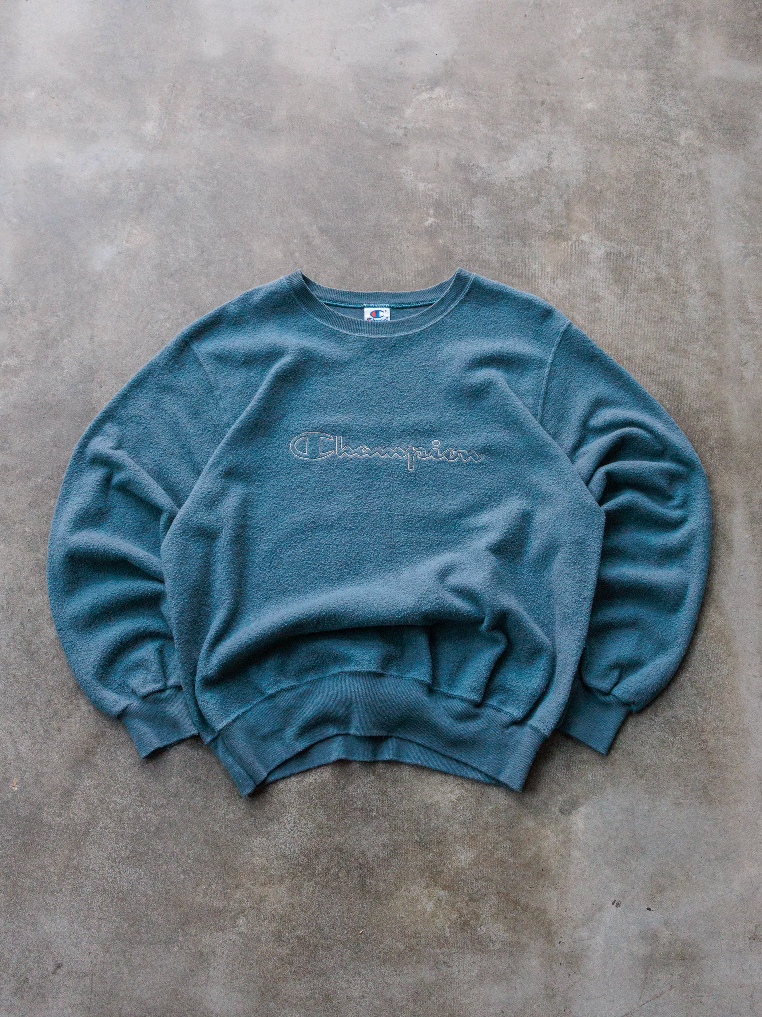 Vintage 00s Teal Champion Sweatshirt (L)