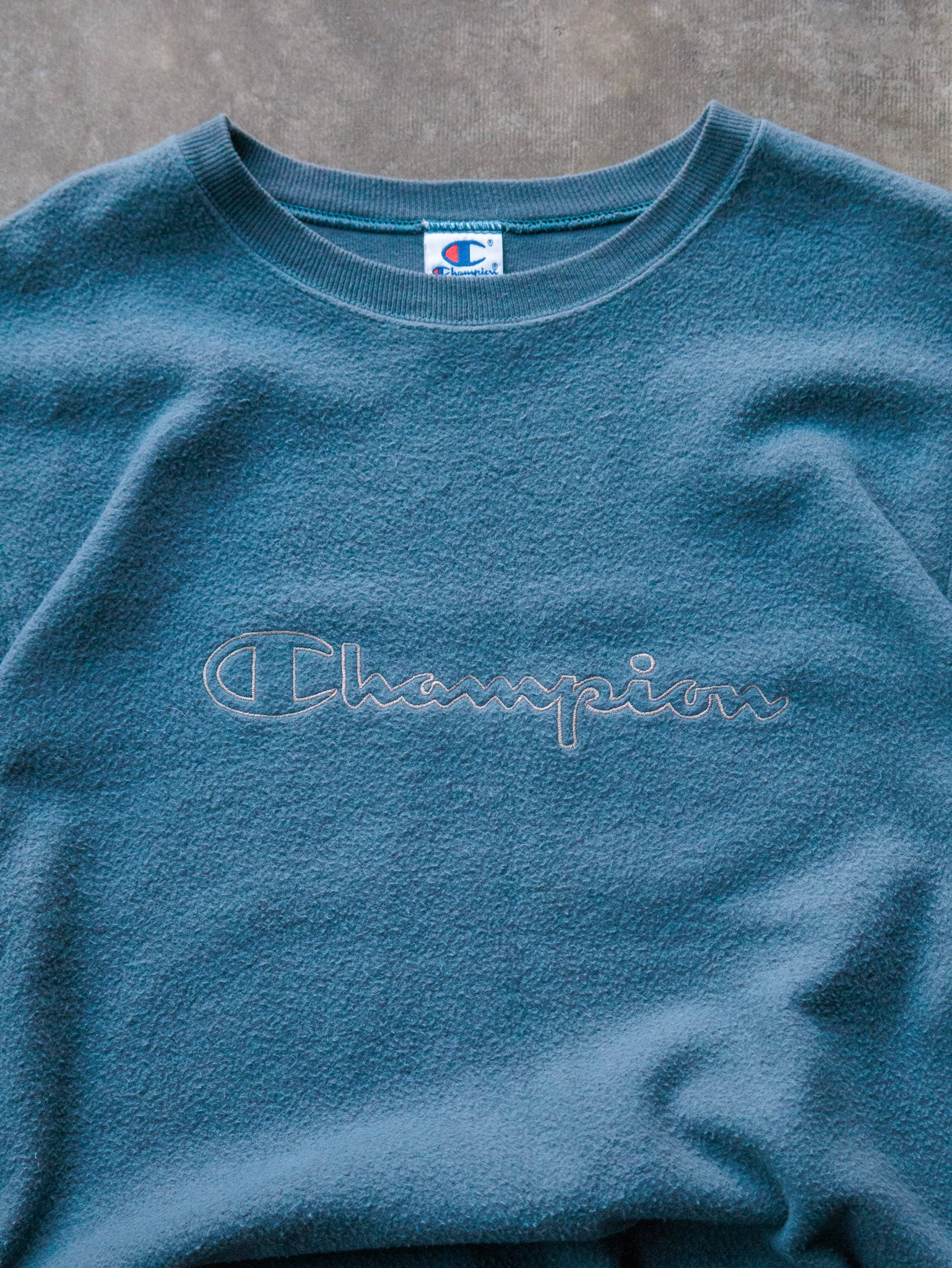 Vintage 00s Teal Champion Sweatshirt (L)