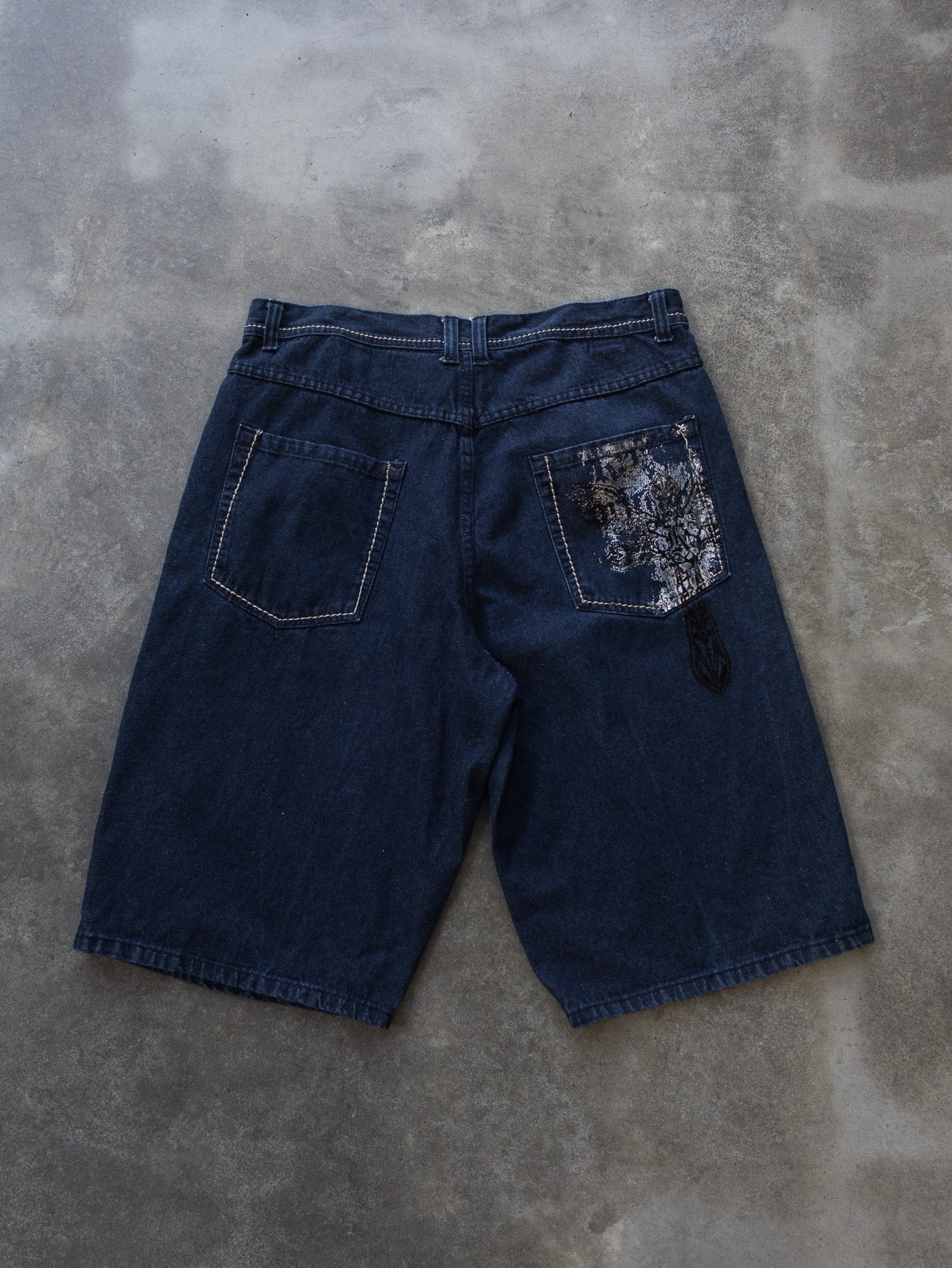 Vintage Dark Wash Karl Kani Denim Jorts (W38)