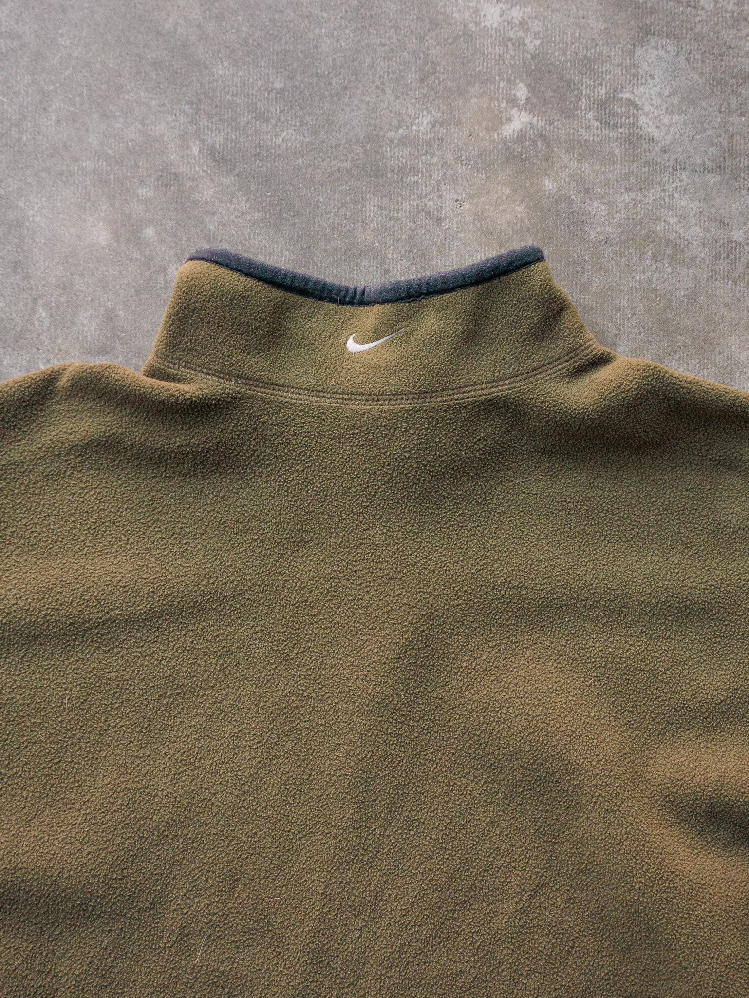 Vintage 00s Olive Nike Fleece Sweatshirt (XL)