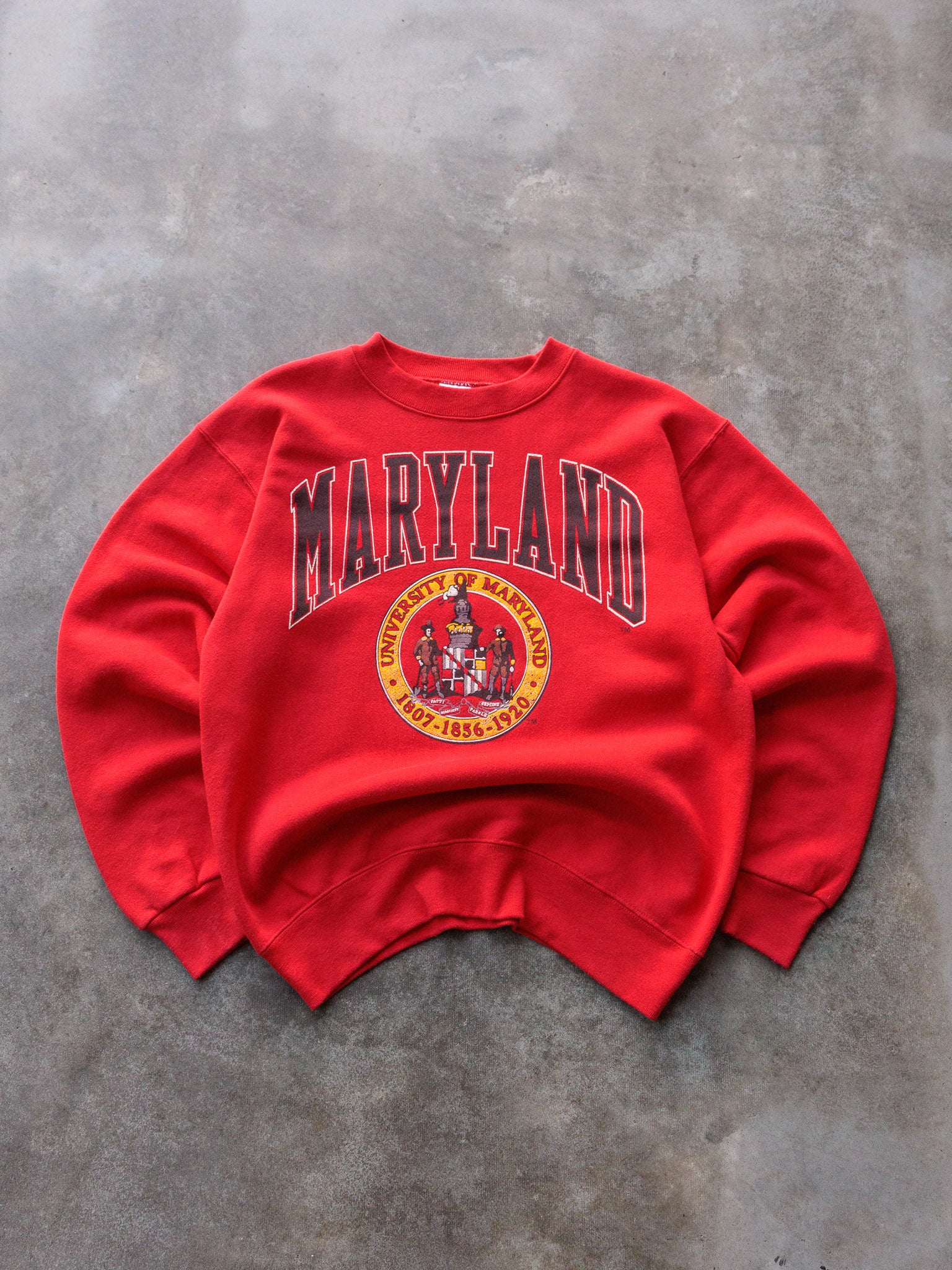 Vintage 90s Red University of Maryland Sweatshirt (L)
