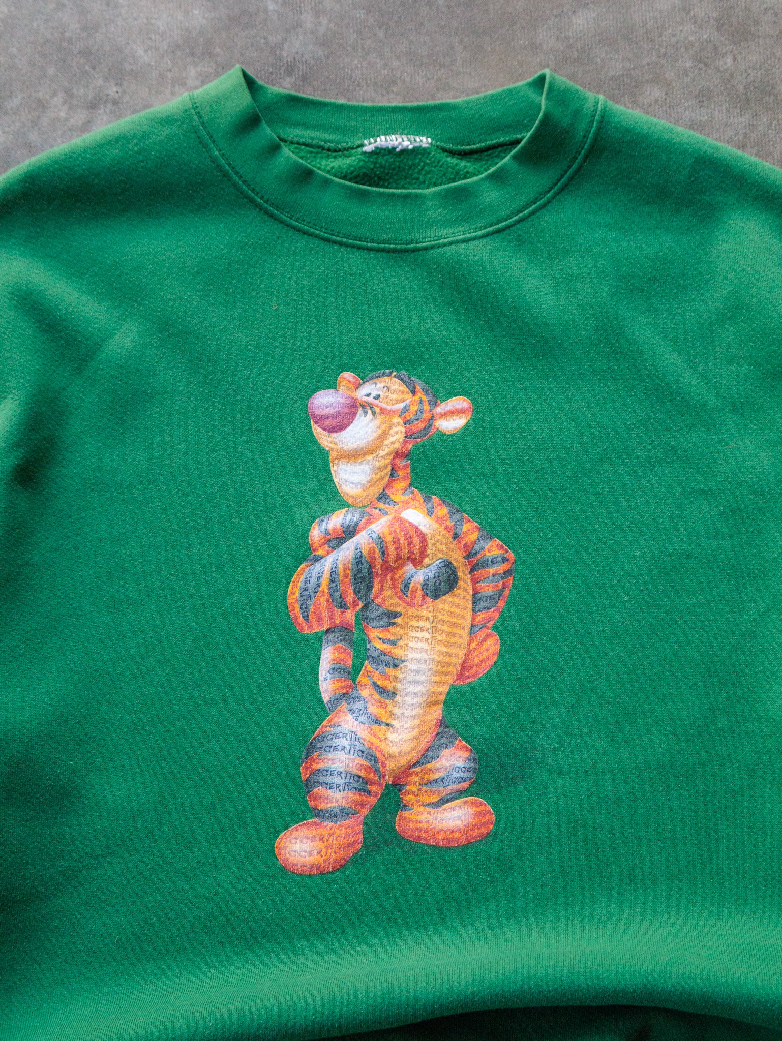 Vintage Green Tigger Sweatshirt (L)