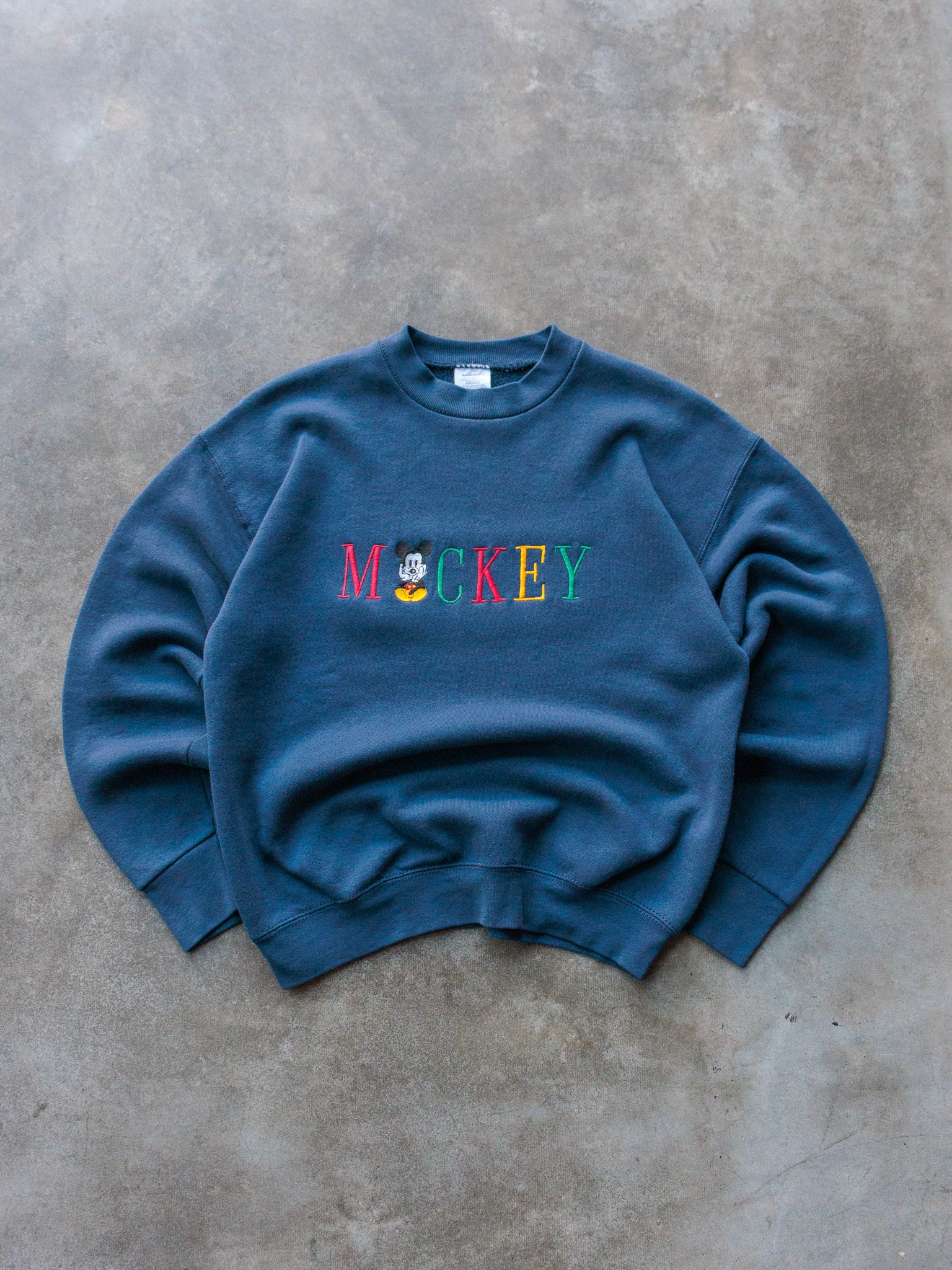 Vintage 90s Navy Mickey Mouse Sweatshirt (M)