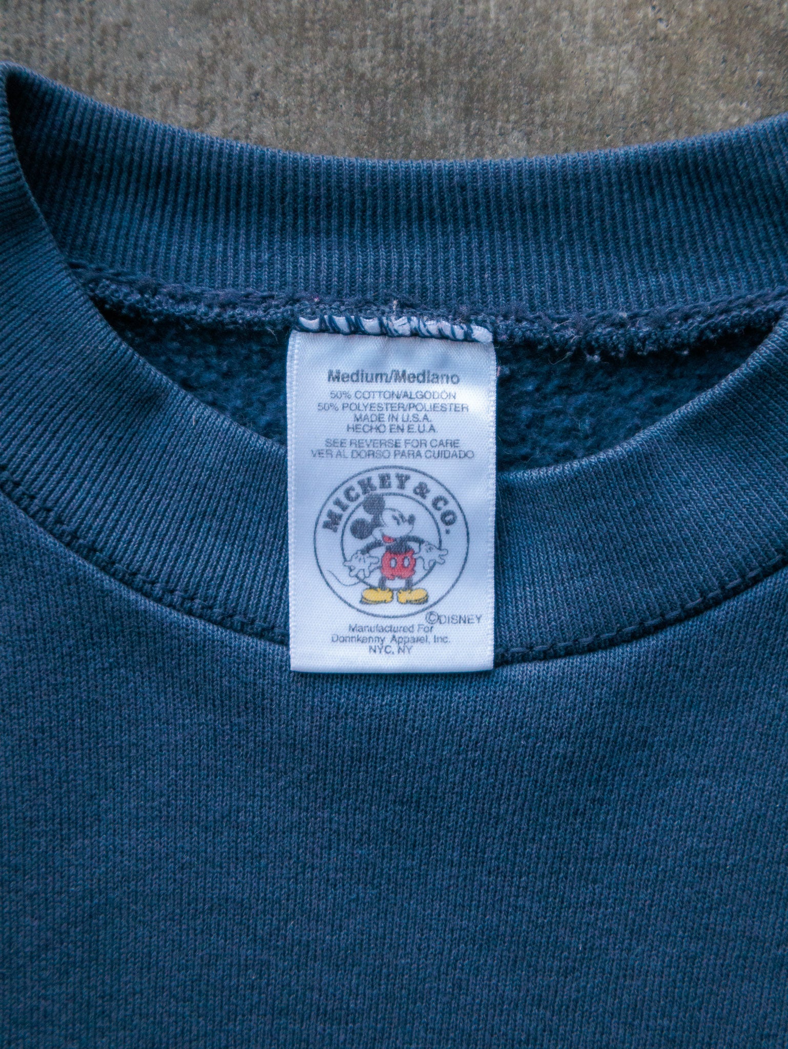Vintage 90s Navy Mickey Mouse Sweatshirt (M)