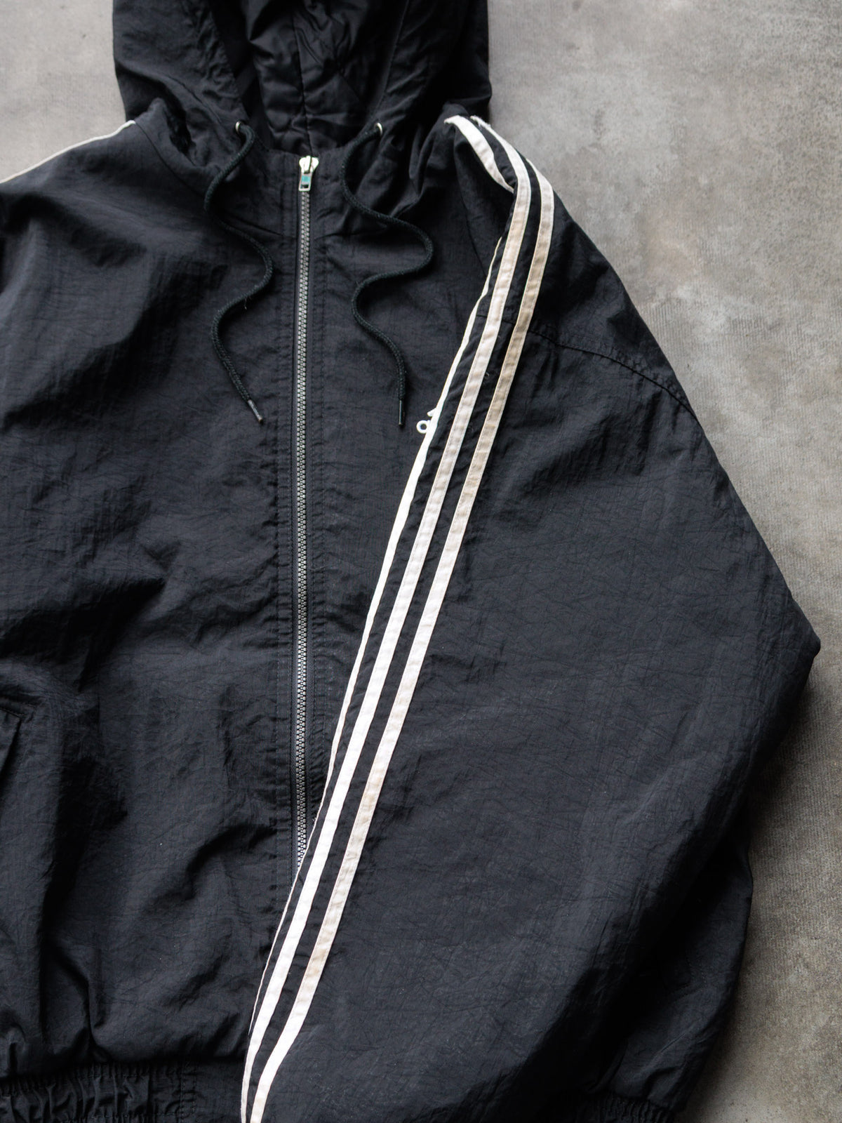 Vintage 90s Black Adidas Jacket (M)