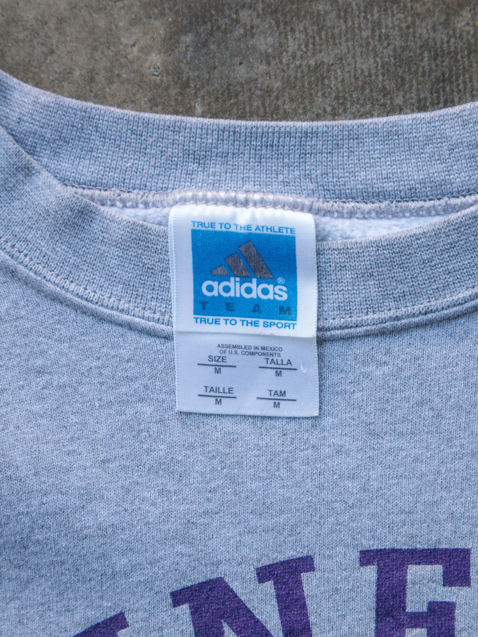 Vintage 00s Grey Adidas Minnesota Vikings Sweatshirt (M)