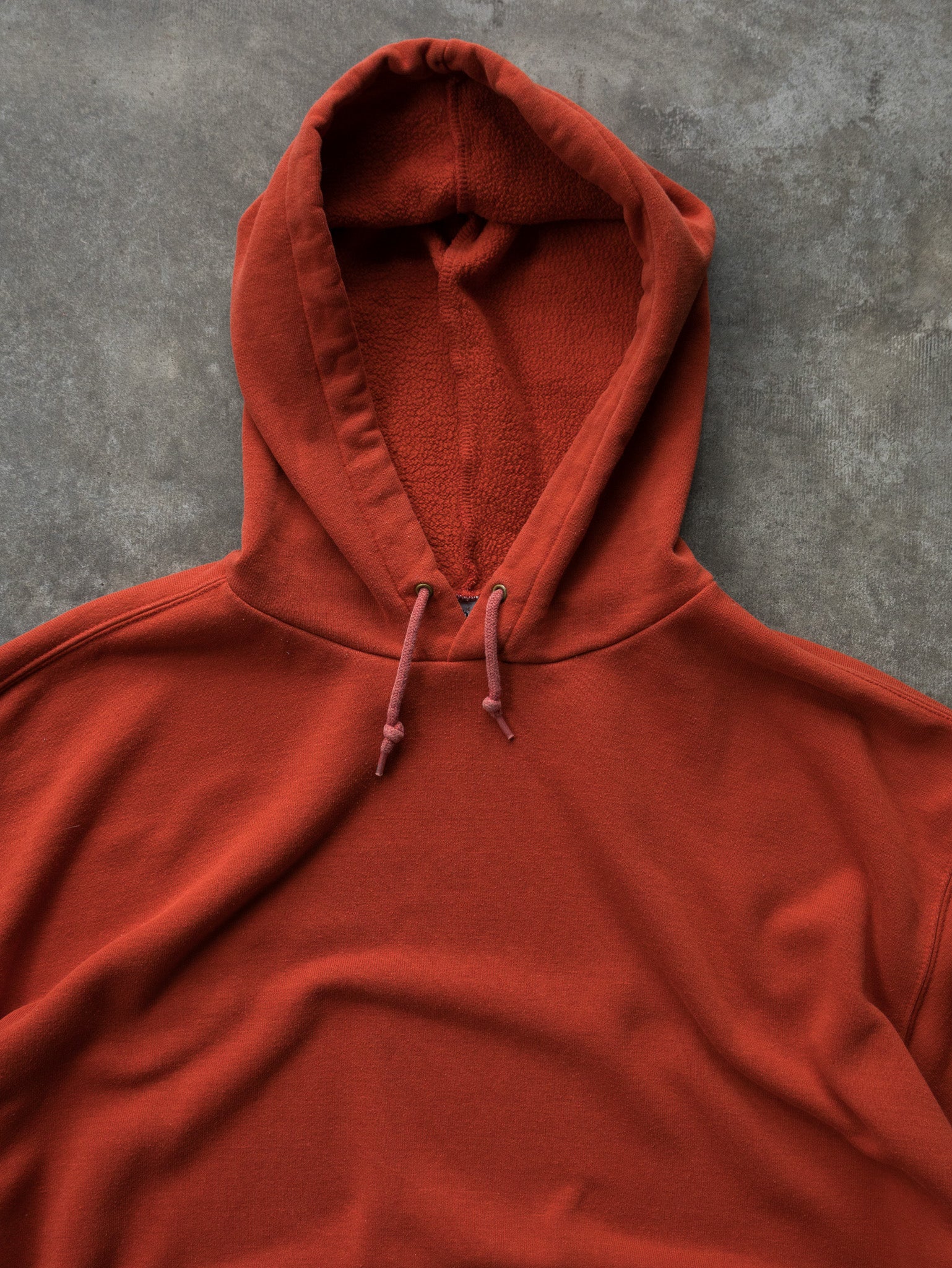 Vintage Orange Carhartt Spell Out Hoodie (2XL)