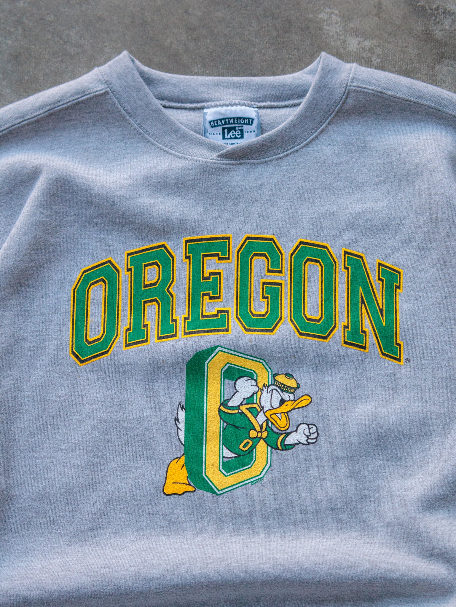 Vintage 00s Grey Oregon Ducks Sweatshirt (XL)