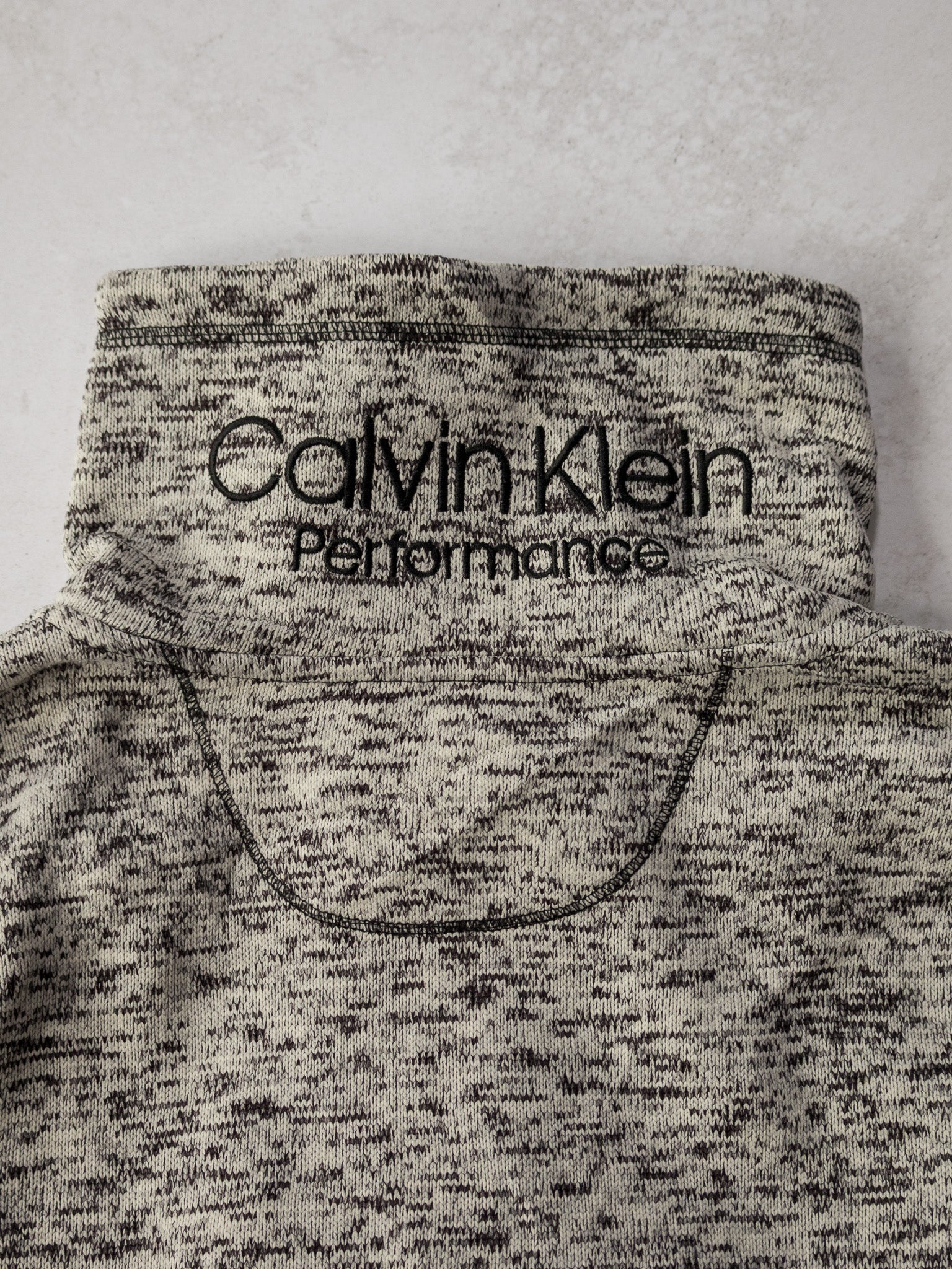 Vintage Calvin Klein Marle Zip Sweatshirt (S)