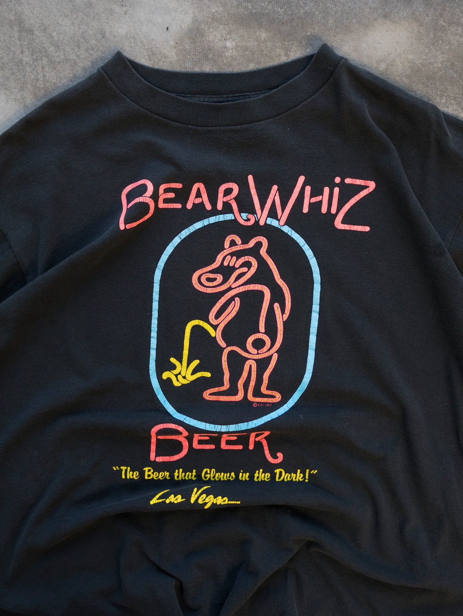 Vintage 1988 Bear Whiz Beer Tee (XL)