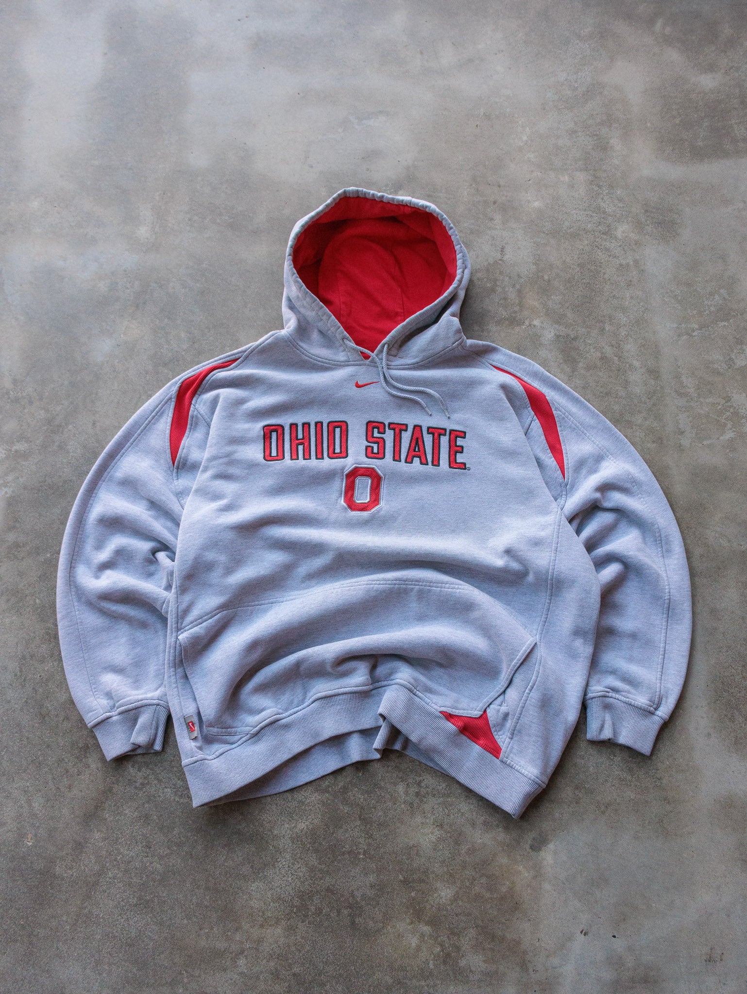 Vintage 00s Grey Nike Ohio State Hoodie (XL)