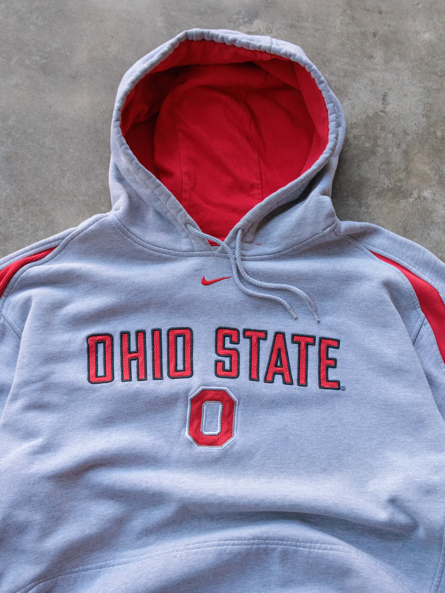 Vintage 00s Grey Nike Ohio State Hoodie (XL)